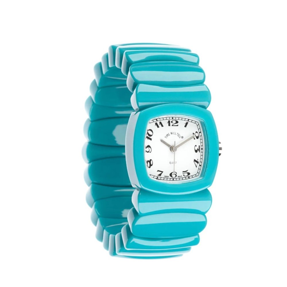 Time Will Tell classic watch turquoise small